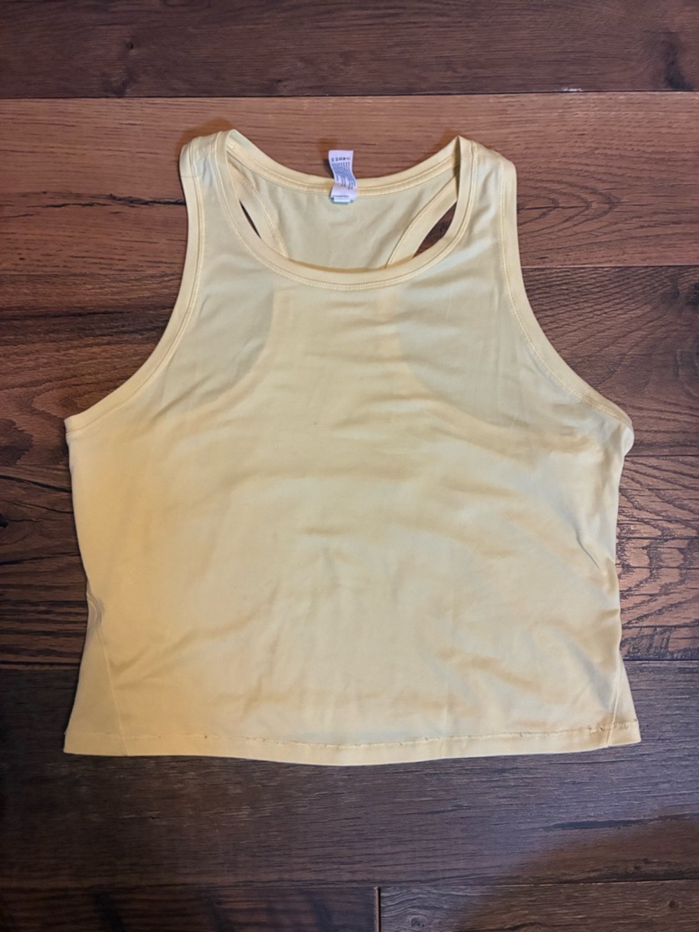 Yellow athletic tank